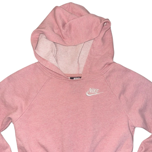 Girls Nike Hoodie Dress Size 6X Pink Beach cover metallic sparkly athletic - Picture 3 of 4